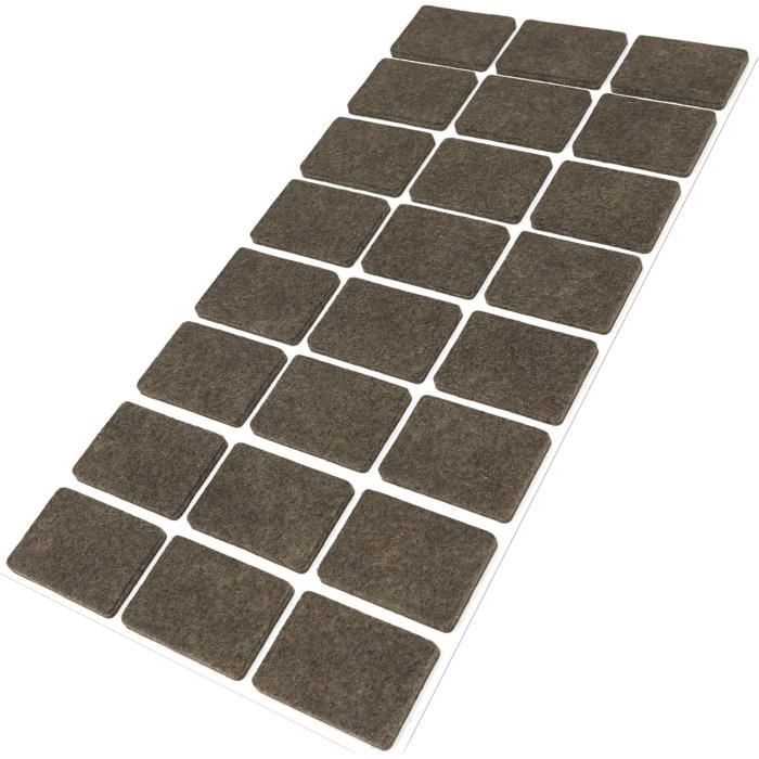 Patins Glisseurs En Feutre – Lot De 4 – 24 Mm – Pour Meubles Silencieux