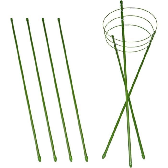 Fil De Jardinage Vert Revêtu 30m - Corde De Support Pour Plantes Grimpantes, Tuteur Légumes - Avec Pinces De Coupe
