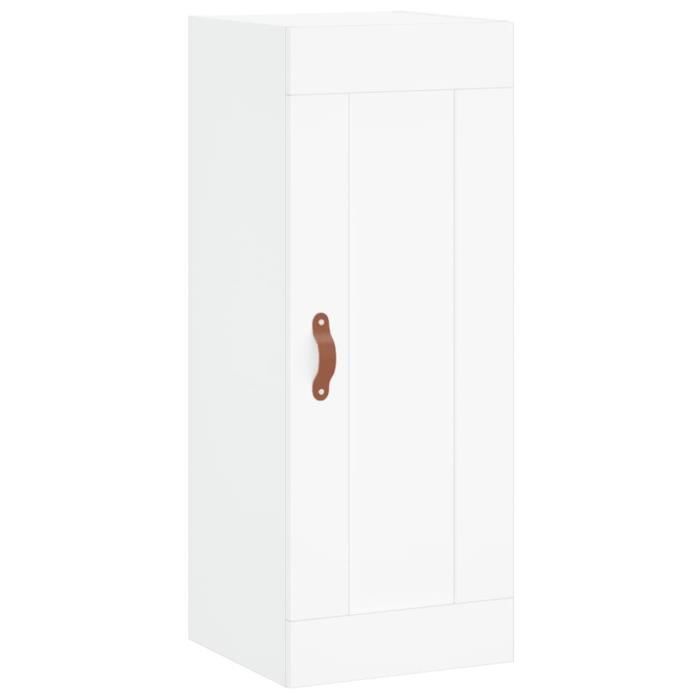 Armoire murale - GKK - design élégant - blanc - 34 5x34x90 cm - Bois dingénierie A0476