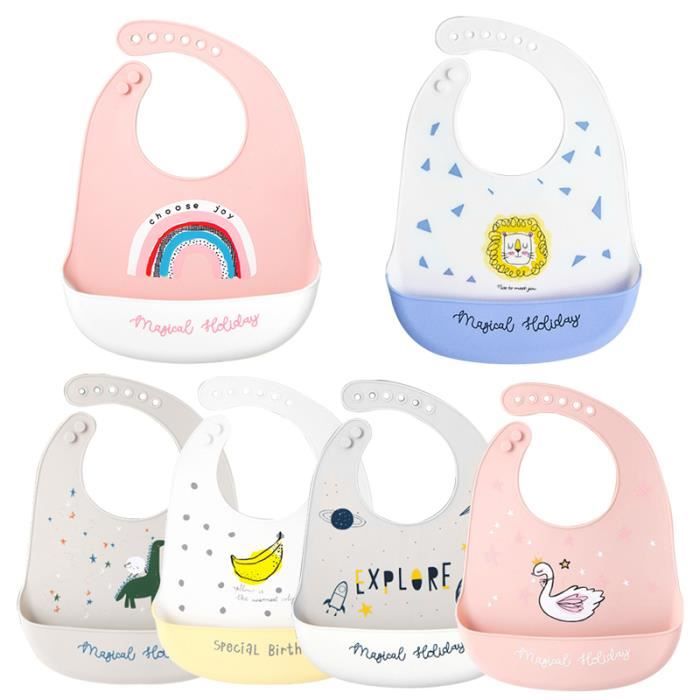 1PC Bébé Bavoir Souple Bavette en Silicone Plastique Recuperateur Ajustable  Enfant Grande Poche Léger Imperméable Mignon Noël Cadeau - Cdiscount  Puériculture & Eveil bébé