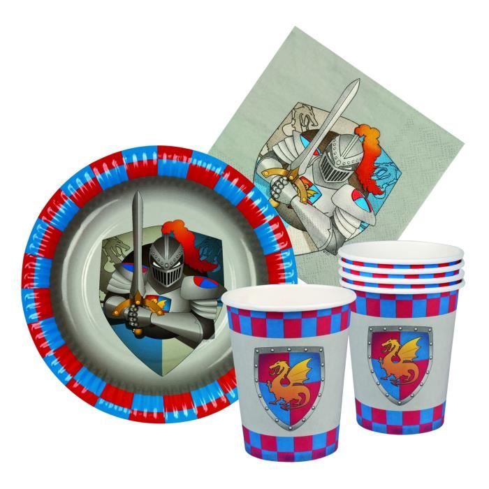 Lot De 12 Set De Table Chevalier Medieval Taille Unique Decoration Et Accessoires De Fete Animation Festive Anniversaire Cdiscount Jeux Jouets