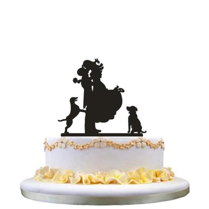 Decoration De Gateau De Mariage Style Drole Mixte Decoration De Gateau En Noir Mr Mrs Avec B Mirror Rose Gold Ku Cdiscount Maison
