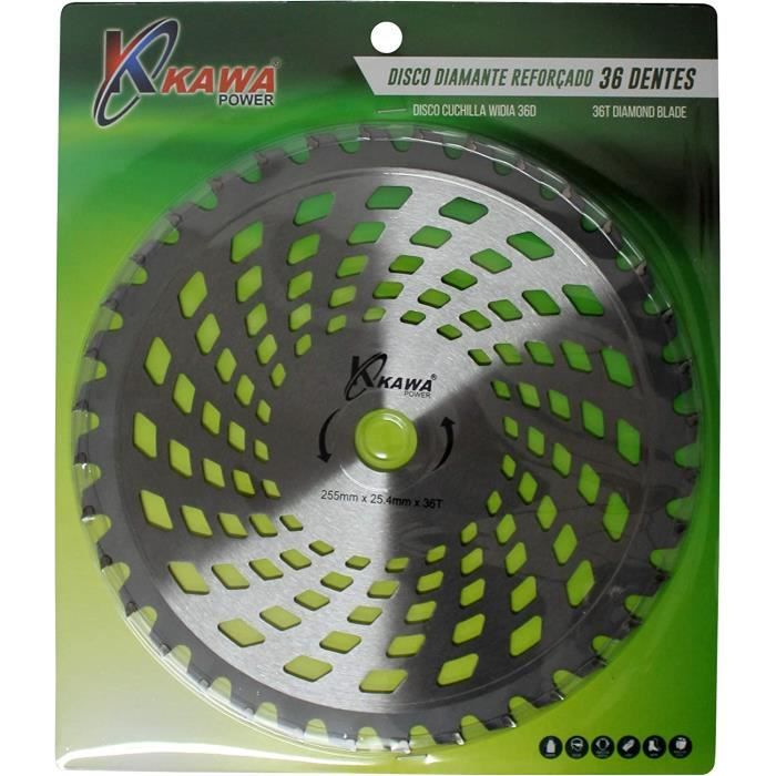 Disque De Désherbage 36 Dents Pour Débroussailleuse - Compatible Lames 9" à 10" - Pour Herbe Haute Et Broussailles