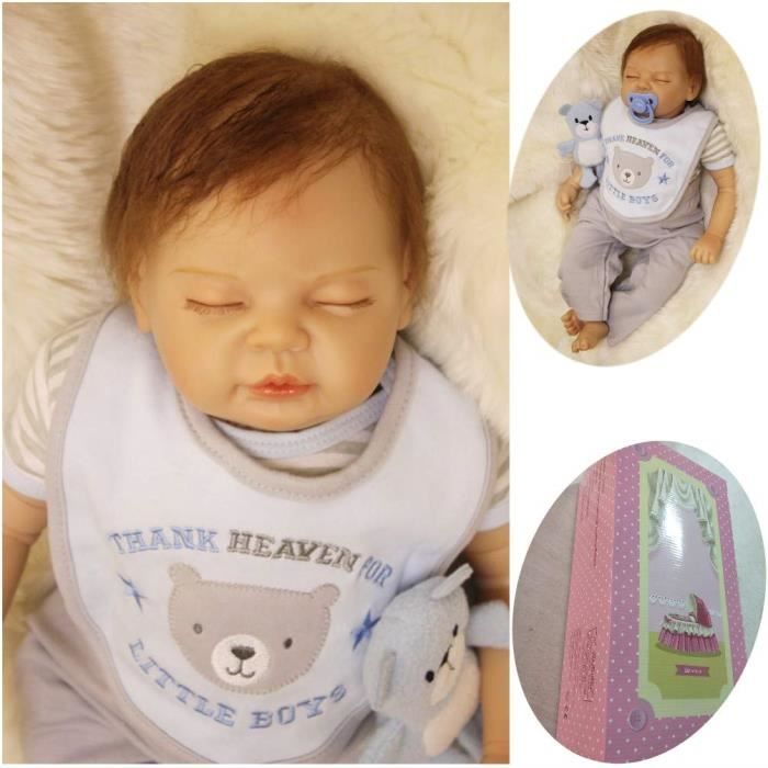 Bebe Reborn En Silicone Le Vrai Fille Cdiscount
