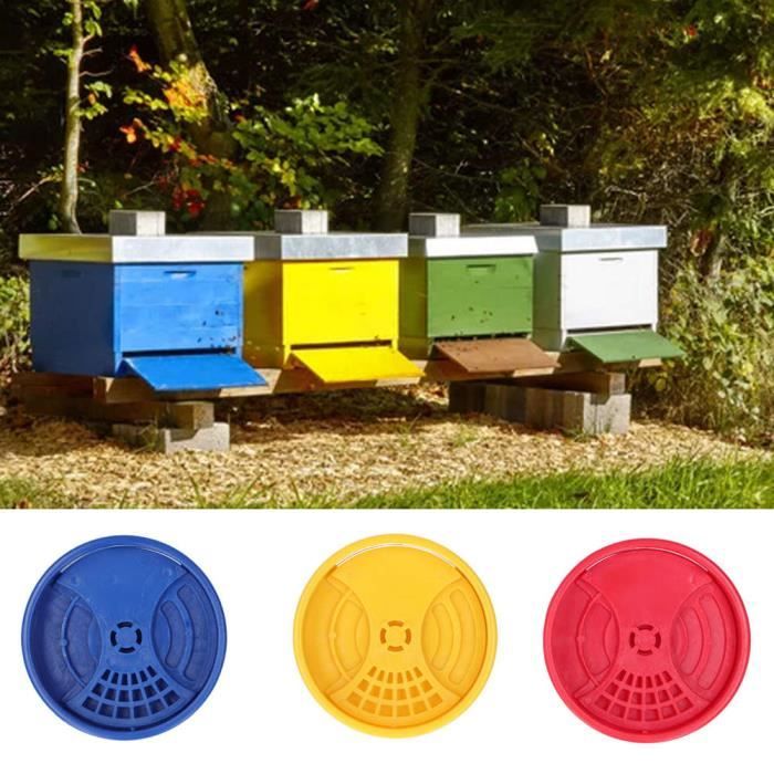 Drfeify porte de la ruche 3 pièces porte ruche ronde ruche sortie évent entrée porte de ventilation fournitures d'apiculture HB013