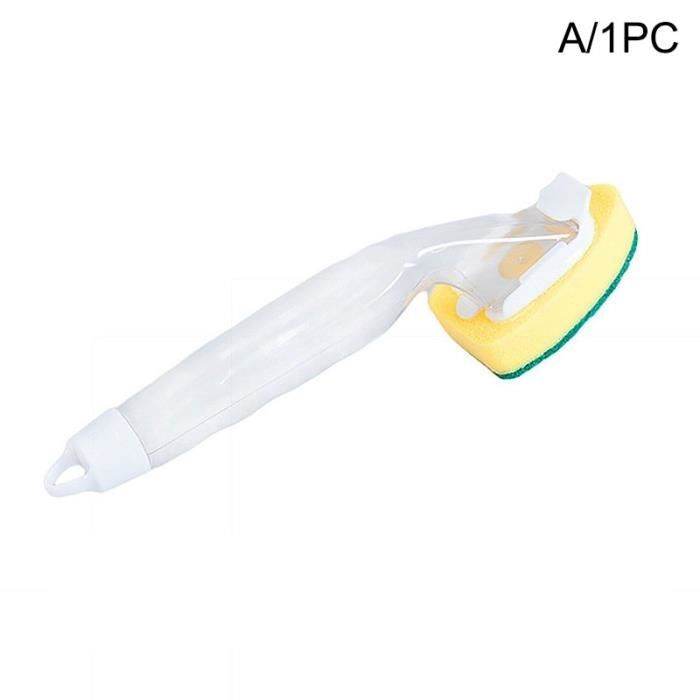 Brosse Nettoyage 2-en-1 BOYMA - Distributeur Savon Intégré - 2 Recharges Incluses - Pour Cuisine Et Vaisselle