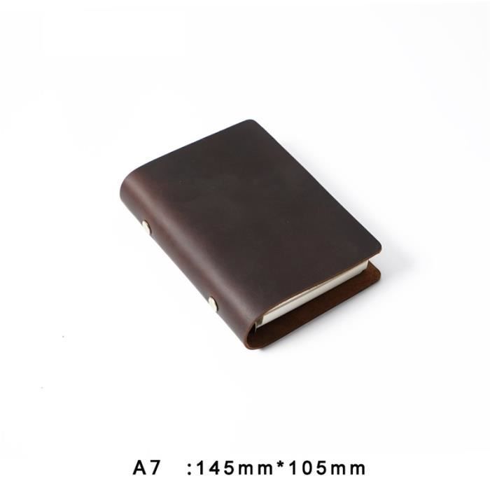 Carnet De Poche A7 En Simili Cuir - 96 Pages, Couverture Rigide - Mini Bloc Note Bleu Clair - 3