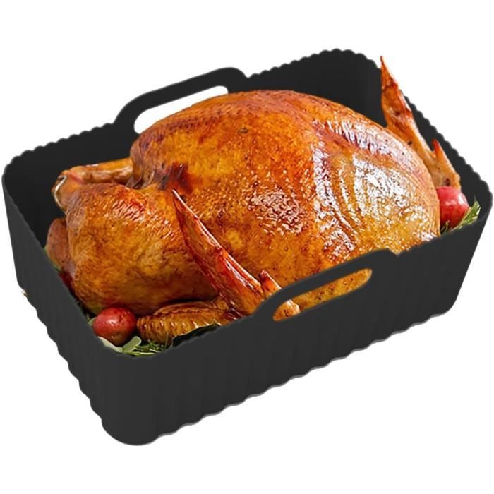 Support De Panier Pour Friteuse Bravo XL – Acier Inoxydable, 29,5 X 24,5 X 4 Cm, Accessoire Cuisson Air Fryer