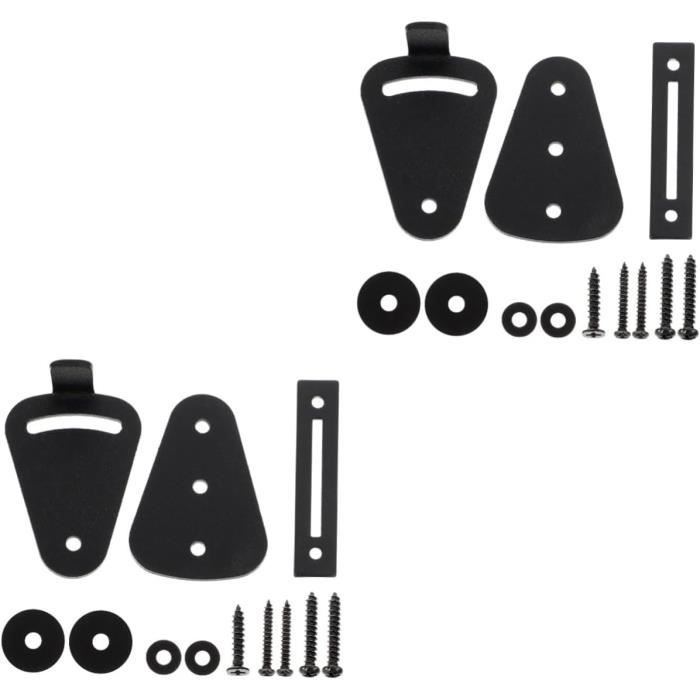 Lot de 2 serrures de sécurité pour porte - Résistantes à 800 lb - Serrure de renfort à ressort à Lot de 2 serrures de sécurité pour porte - Résistantes à 800 lb - Serrure de renfort à ressort à