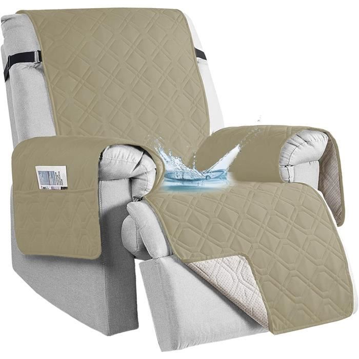 Housse Fauteuil Relax, 100% Imperméable, Anti-glissement Housse Pour