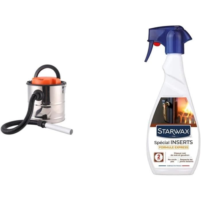 Bikain - Aspirateur de cendres - pour granulés - 600 W - 4 litres - Cheminée et barbecue - Couleur bleue - DI600P