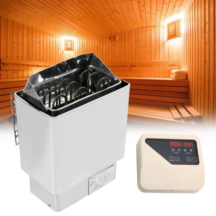 Fdit Poêle de sauna 4.5KW 220V chauffage de salle de bain en acier — free download