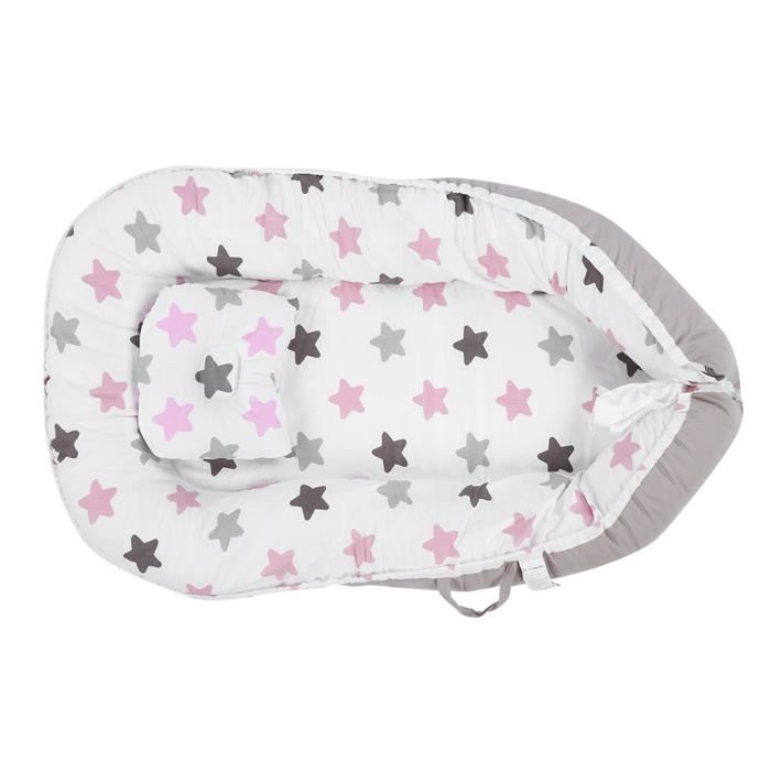 Chaise longue pour bébé Chaise Longue de Bébé Lit de Nid de Bébé Pliable Portable Lit de