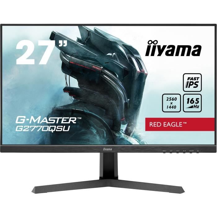 Ecran PC Gamer IIYAMA G Master Eagle G2770QSU B1 27 WQHD 0 5ms 165Hz HDMI / DisplayPort FreeSync premium