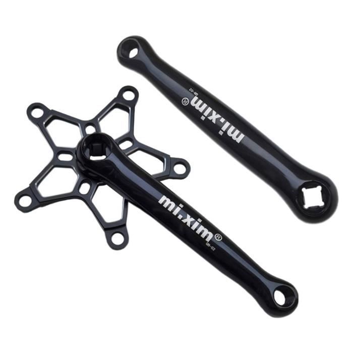 Frdhee Bras De Manivelle Vélo 170mm - Alliage Aluminium - Pour VTT, Vélo Route - Choix Trou Carré Ou Rhombique