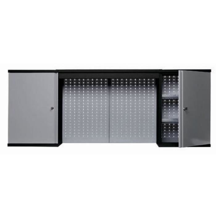 Kupper Armoire Murale 2 Portes 4 Etageres Et 2 Panneaux Muraux