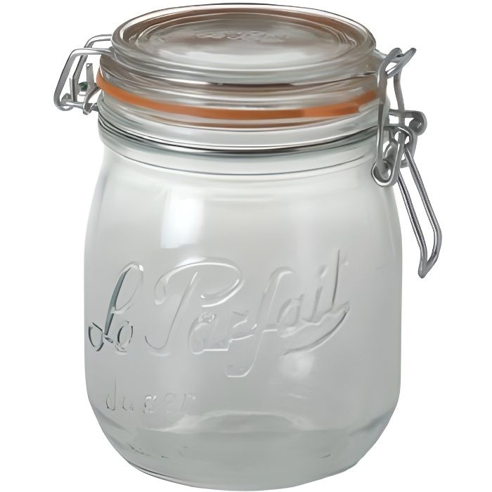 LE PARFAIT Lot de 6 bocaux en verre - 0,5L - D 85 -6585001 - Transparent -  Cdiscount Maison