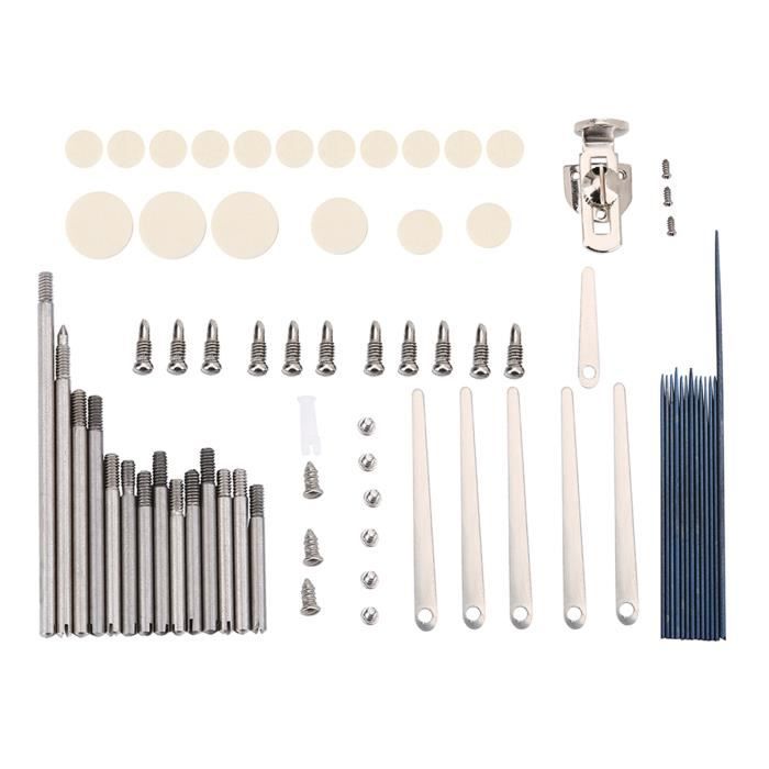 Kit De Réparation Pour Clarinette - 58 Pièces : Ressorts, Rouleaux, Vis, Patins - Outils D’entretien Instrument Musique