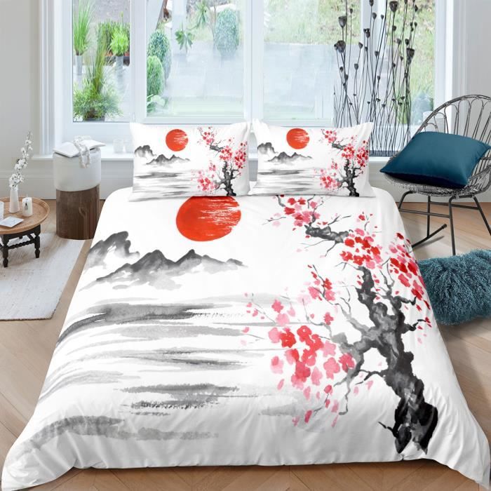 Housse De Futon Japonaise Amovible Avec Fermeture éclair - En Coton, Lavable, Tailles 80x190cm à 180x200cm