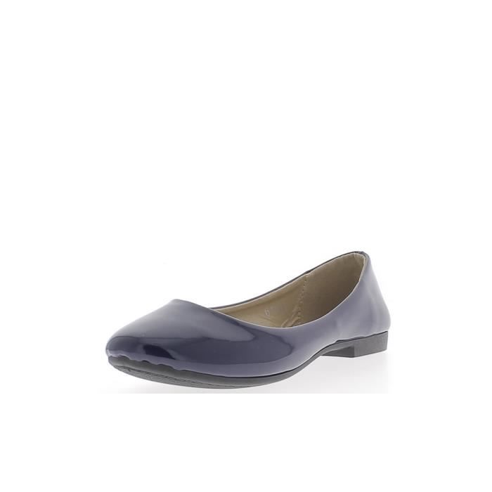 ballerines vernies bleu marine