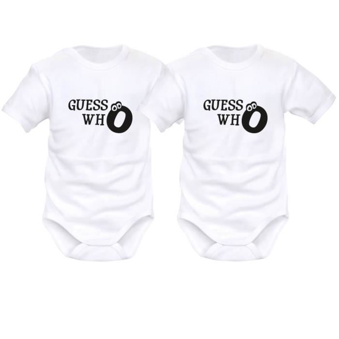 2 Bodies Bebe Jumeaux Jumelles Guess Who Blanc 6 Mois Blanc Blanc Cdiscount Pret A Porter 2 Bodies Bebe Jumeaux Jumelles Guess Who Blanc 6 Mois Blanc Blanc Cdiscount Pret A Porter