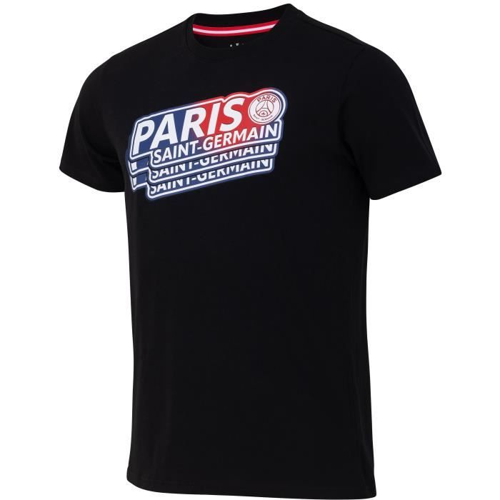 T-Shirt Officiel PSG Paris Saint-Germain - Collection 2023 - Coton 100% - Taille S-XXL