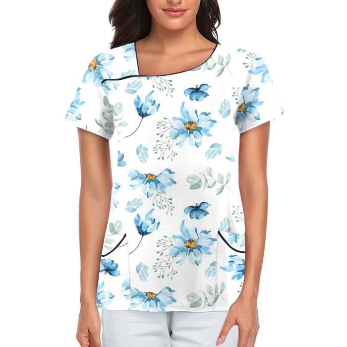 Tunique Médicale Femme Blanche Avec Fermeture Pressions - BP