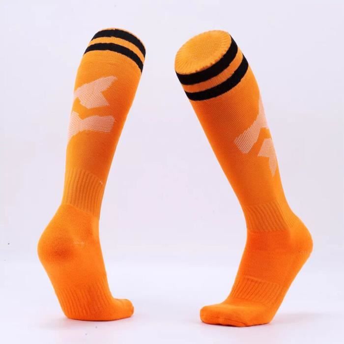 Chaussettes Football Enfant Hautes Genou Rayées – Coton Doux, 3-6 Ans, Sport & Quotidien