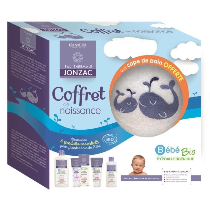 EAU THERMALE JONZAC Coffret de naissance avec cape de bain offerte -  Cdiscount Puériculture & Eveil bébé