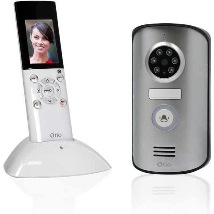 Interphone vidéo sans fil - OTIO - Visiophone portatif avec écran LCD 2,3  pouces et vision nocturne - Cdiscount Bricolage