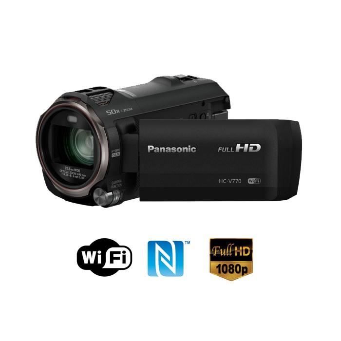 PANASONIC HC-V770 Caméra Full HD WiFi NFC 5.1 surr