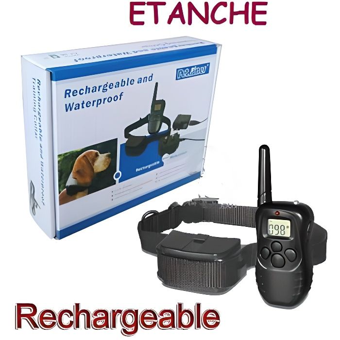 Comparer les prix de PETAINER Collier de dressage - Portée 300m - Ecran LCD - Etanche