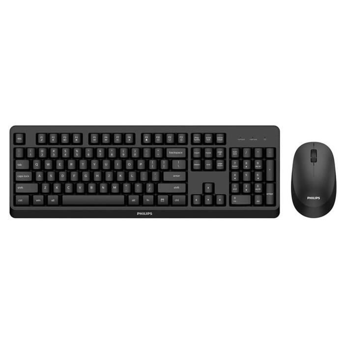 Clavier Et Souris Sans Fil Philips SPT6307BL/16 – QWERTY Espagnol, 1600 DPI - vue 2