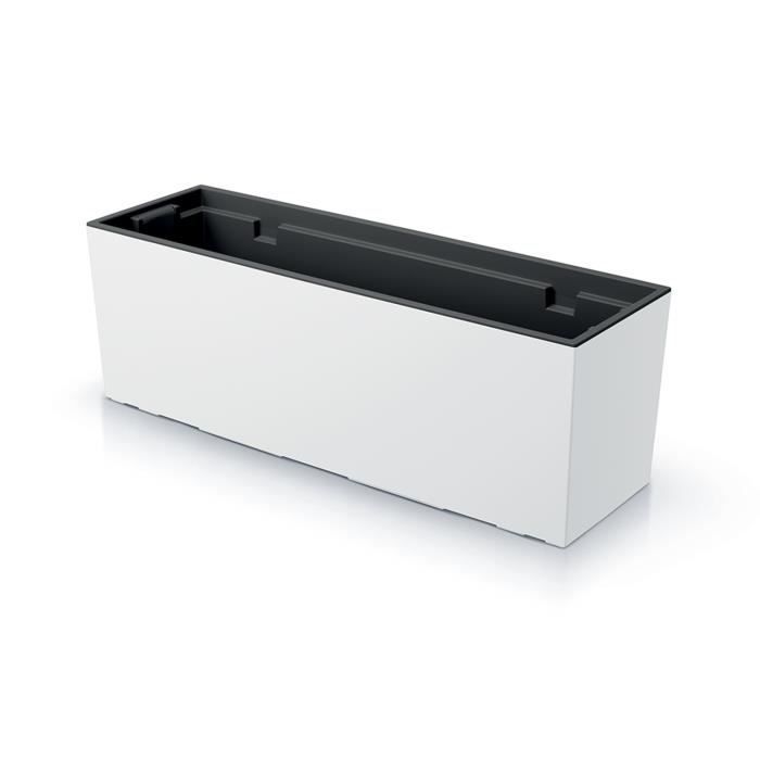 Bac à fleurs - Prosperplast - Urbi Case DUC600-S449 - Plastique - Blanc mat - 580x180x195 mm
