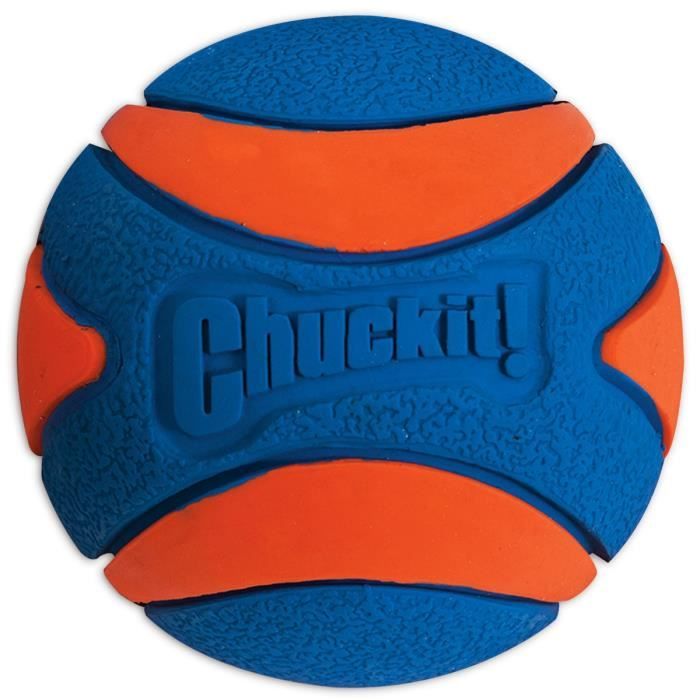 Balle pour chien - CHUCK IT - Ultra Squeaker - Taille L - Caoutchouc naturel - Ø 7 5 cm Balle pour chien - CHUCK IT - Ultra Squeaker - Taille L - Caoutchouc naturel - Ø 7 5 cm