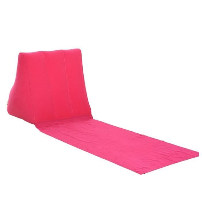 canapé gonflable - fauteuil gonflable,tapis de sol gonflable pliable pour plage,camping,loisirs,chaise à coussin- red[f453229]