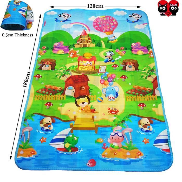 Puzzle Double Sided Bebe Ramper Mats Bebe Tapis Enfants Mat Enfants Tapis Mat De Jeu Pour Bebe Tapis 180cm 1cm Cdiscount Puericulture Eveil Bebe