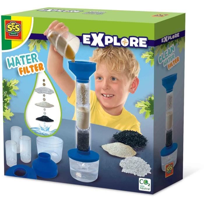 Filtre de nettoyage d’eau Jouet éducatif SES CREATIVE Découvre la science et la nature avec le filtre à eau.