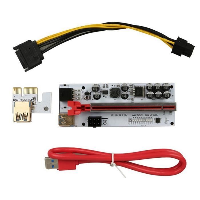 Câble élévateur PCIe 5.0, Rallonge De Colonne Montante Gen 5 X16 Elevateur Flexible Gup