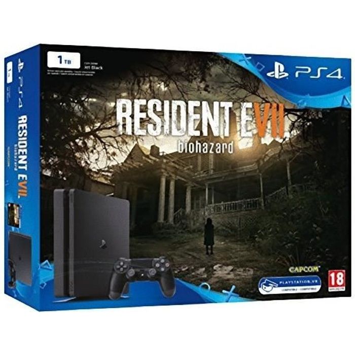 Console PlayStation 4 Sony Ps4 Slim 1TB + Resident Evil 7 Biohazard