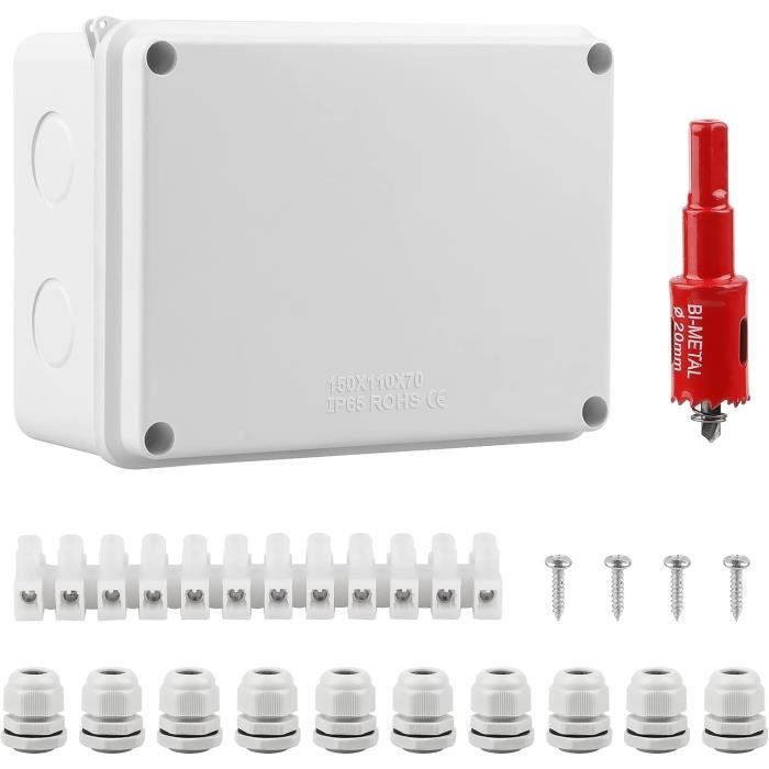 Boîte compacte de dérivation noire étanche IP65 - AP45M ABB