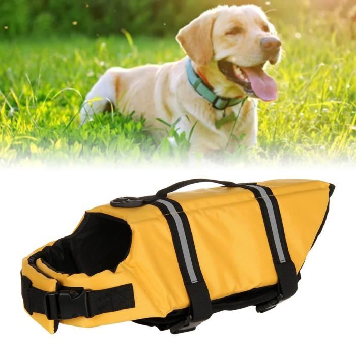Meilleurs prix pour Gilet de sauvetage pour animaux de compagnie - SURENHAP - Jaune S/M - Bande réfléchissante et maille respirante