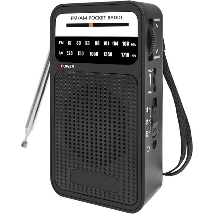 Mini petite radio à batterie FM / AM analogique vieillissante avec  processeur de signal numérique DSP