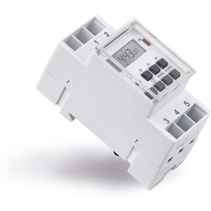 Programmateur électrique Numérique 10 Programmes Maclean - 230V 50Hz, Prise Type F, Neuf
