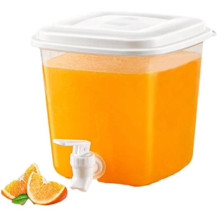 Distributeur De Boissons Vintage En Verre 5,5 L – Avec Robinet, Couvercle Sécurisé Et Large Goulot, Idéal Pour Eau, Jus, Cocktails – Style Rétro Élégant Pour Fêtes Et Quotidien
