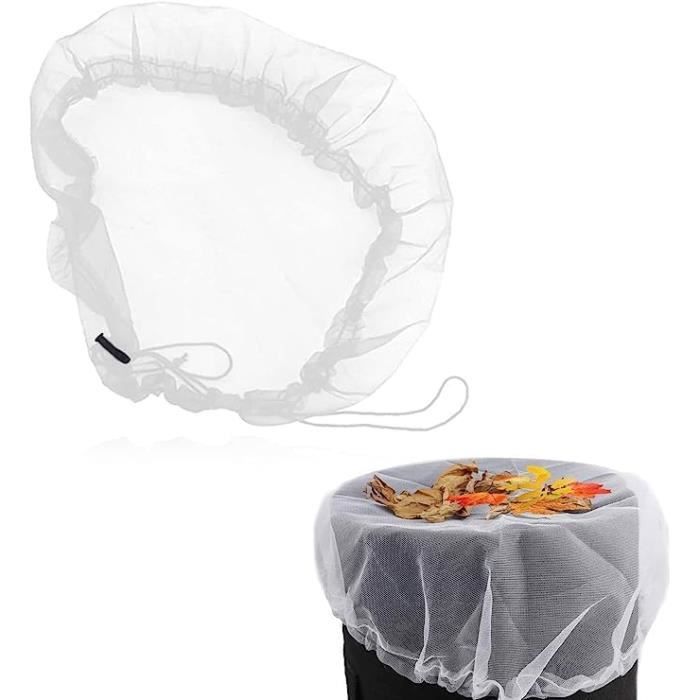 Filets De Protection Pour Tonneau à Eau De Pluie - Lot De 4, Diamètre 80 Cm, Avec Cordon De Serrage, En Polyester - 3