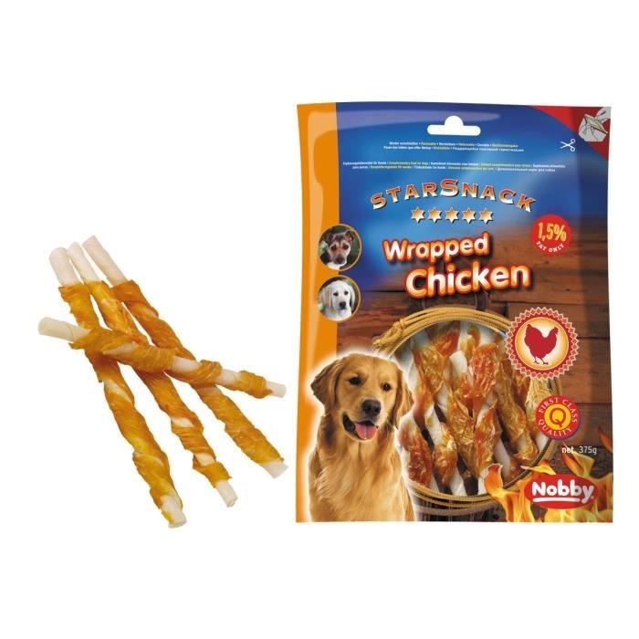 Friandise pour chien - NOBBY - Bâton enrobé - 375 g - 125 cm - Ø 7-8 mm Friandise pour chien - NOBBY - Bâton enrobé - 375 g - 125 cm - Ø 7-8 mm