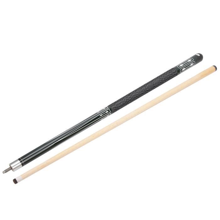 Queue De Billard En Bois D’érable – 145 Cm, Noir, Accessoire Pro Pour Joueur Exigeant