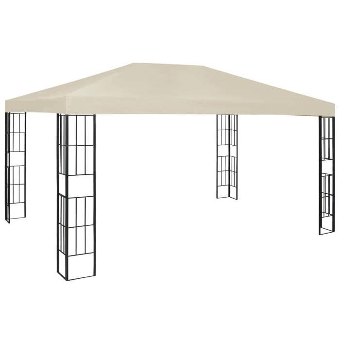 vidaXL Tonnelle 3x4 m Crème 47982