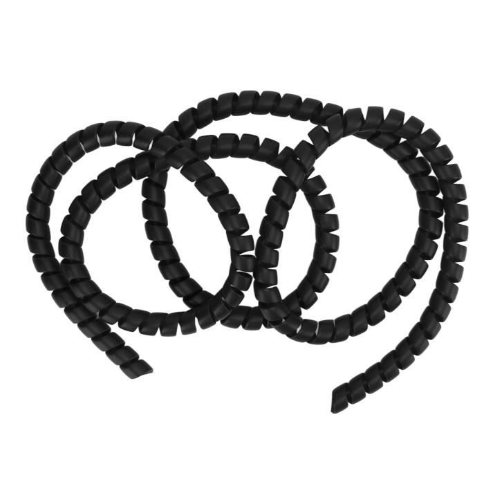 Protection de tuyau de câble de vélo électrique Tube de protection de fil de câble d'enroulement en spirale pour scooter moto